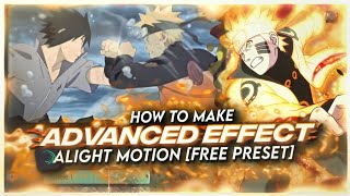 HOW TO MAKE ADVANCED EFFECT | ALIGHT MOTION [FREE PRESET]