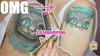 DERMACOL EXTREME | COVER YOUR TATTOO WITH £8 FOUNDATION!! INSANE COVERAGE