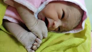 2.550 kg lovely newborn baby girl 37 weeks gestation normal delivery @BabyWorld22