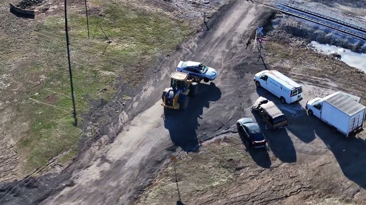 Flight over Robertson's Used Auto Parts