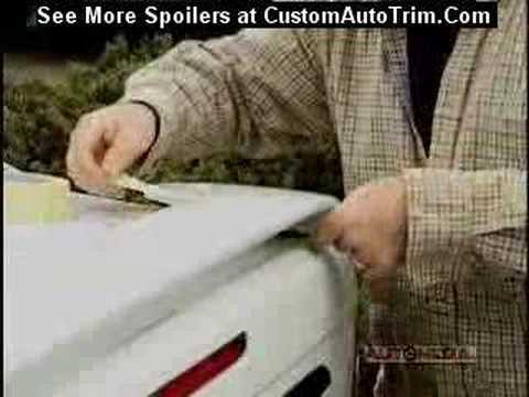 Rear Spoilers - How to install a rear spoiler on a trunk ...