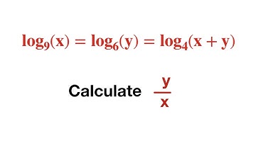 A nice logarithmic equation