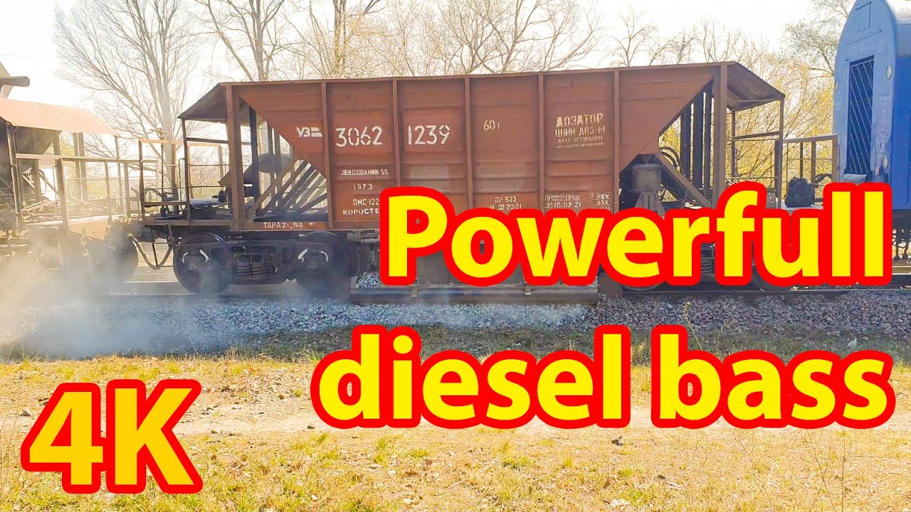 Ремонт пути: подсыпка балласта, тепловоз М62-1337 - YouTube