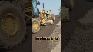 Ramp making for milling material unloading 🛣️🚦 #shorts #highway #construction