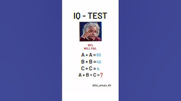 IQ TEST 🙌🏻. #iqtest #mathematics #braintest #viralvideo #brainout #mathpuzzle #@its_aman_45 🤓.