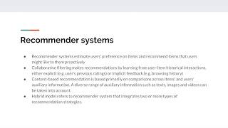 Deep Learning based Recommender System: Introduction