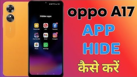 Oppo A17 me games app hide kaise karna / hide app in oppo a17/oppo A17 hide setting