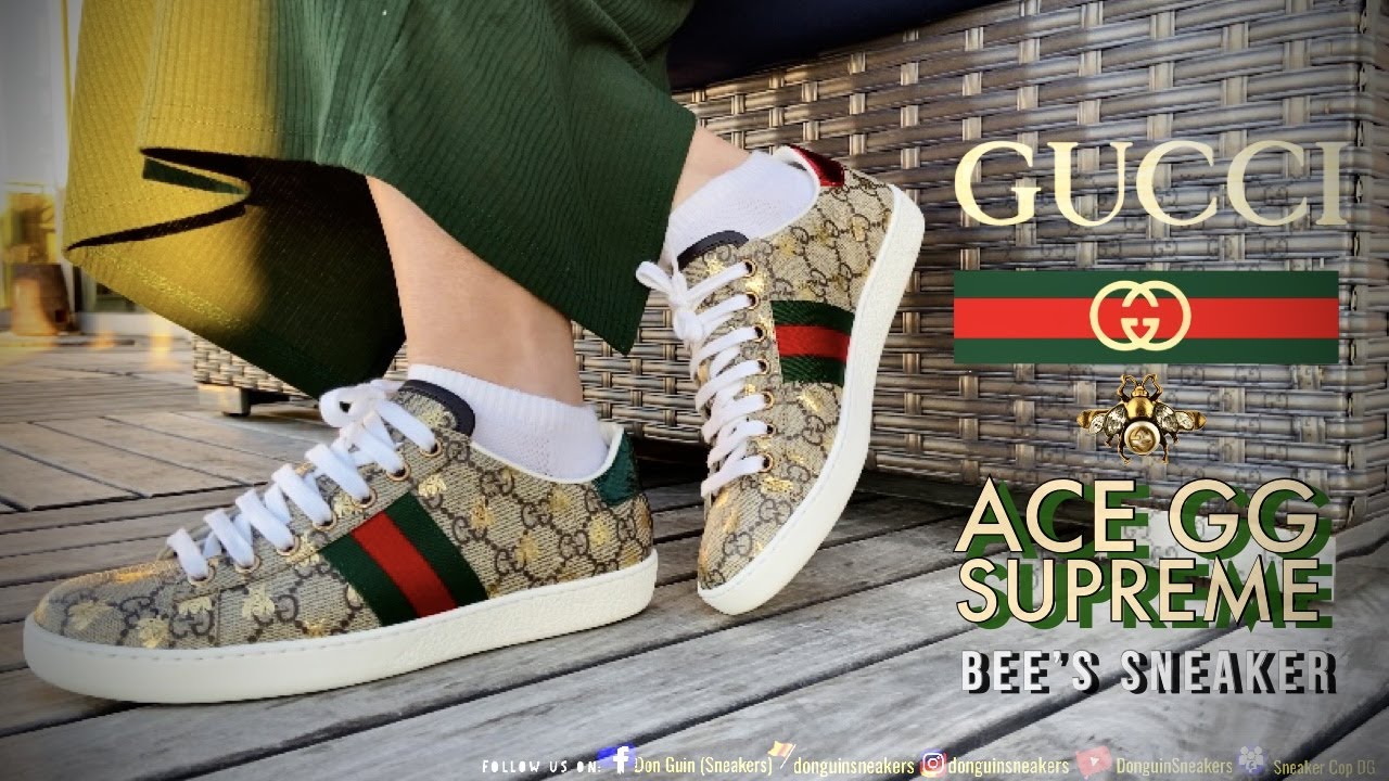 Buy Gucci Sneaker Bee White Premium With Full Accessories Men Shoes (SL2052)