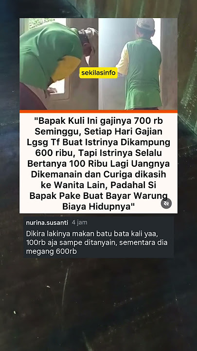 Kisah bapa kuli bangunan #sekilasinfo #breakingnews #viralvideo #beritaterkini #fyp