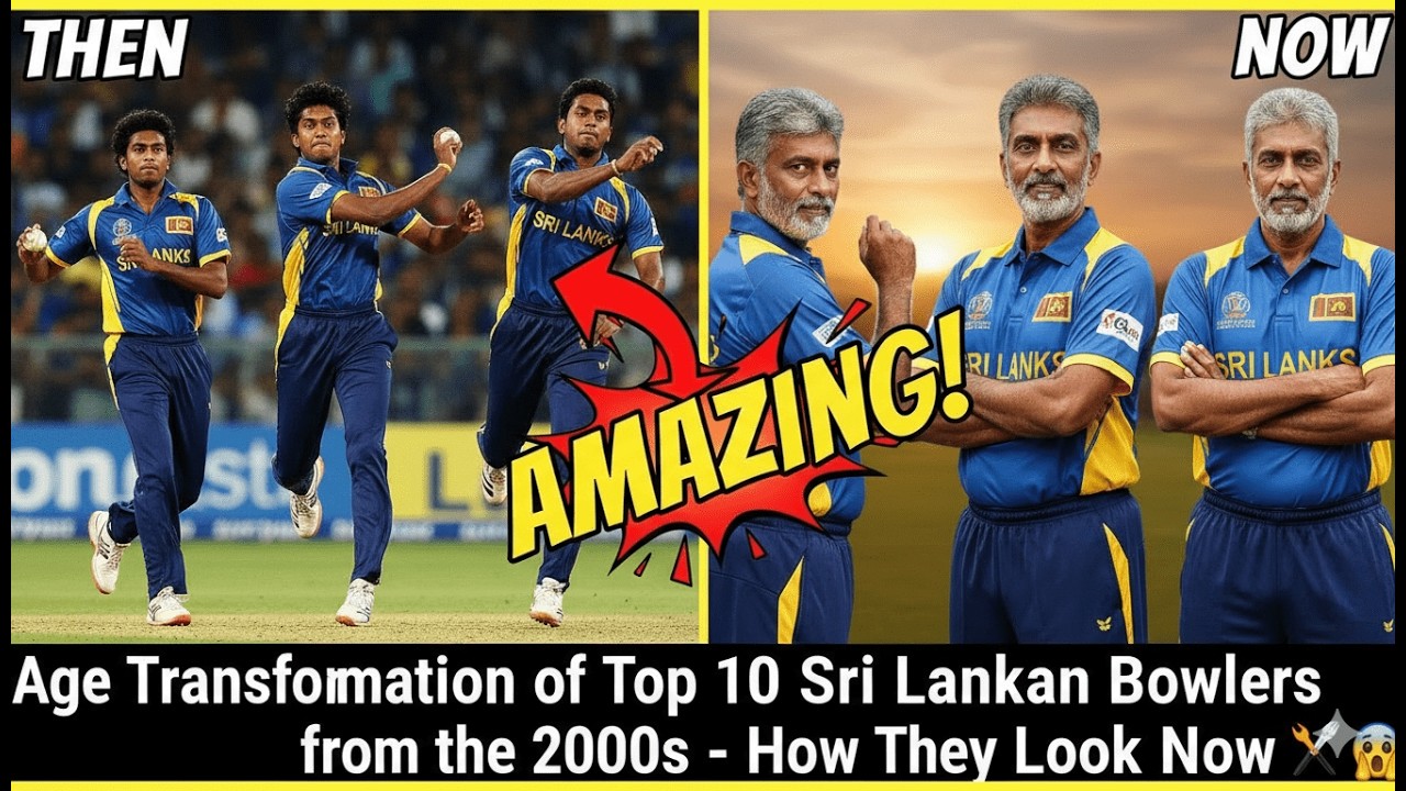 Age Transformation of Top 10 Sri Lankan Bowlers from the 2000s – How the looks now
