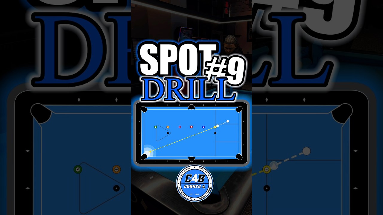Image of video the SPOT DRILL 9 : Shots that comes up often. #billiards #8ballpool #shortsfeed 24