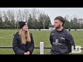 Launceston Rugby Club's winger, Billy Martin, sharing his thoughts before the game against Lydney 