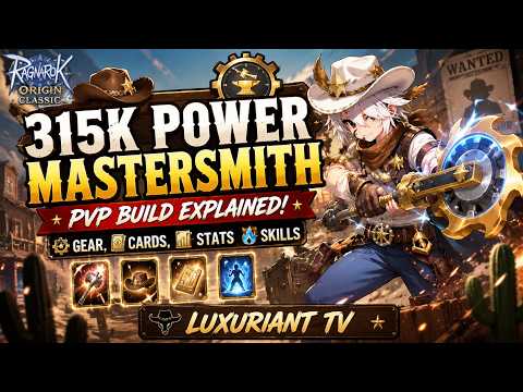 315K Power Mastersmith PVP Build Explained! Gear, Cards, Stats & Skills | ROOC thumbnail