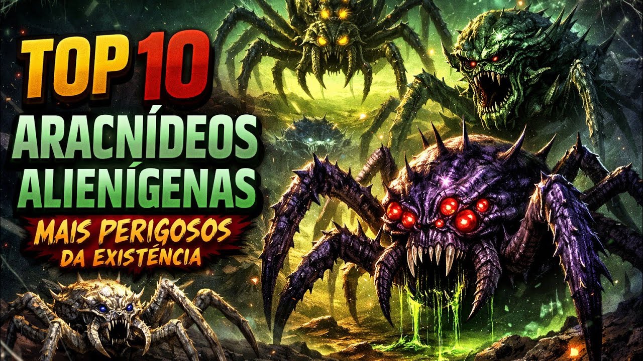 Os 10 Aracnídeos Alienígenas mais Perigosos da Existência!