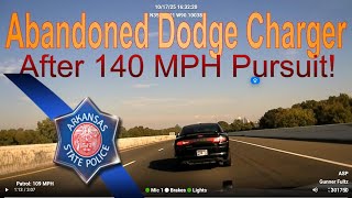 140 MPH Dodge Charger Fleeing Arkansas State Police — Ends Abandoned in Memphis!  #WildPoliceChase