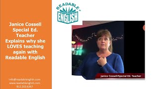Readable English - Janice Cossell, Special Ed Teacher