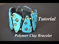 polymer clay bracelet Tutorial Fimo Armband браслет из полимерной глины мк