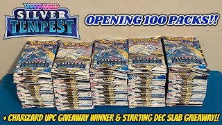 OPENING 100 PACKS of SILVER TEMPEST to HUNT FOR LUGIA!! + GIVEAWAYS!! (pokemon card opening)