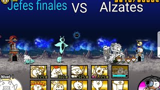 Gatos Alzates vs Los jefes de los capitulos [The battle cats ]