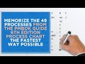 Memorize the 49 Processes of the PMBOK Guide the Fastest Way Possible