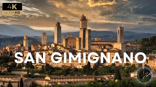 SAN GIMIGNANO, ITALY | 4K (UHD) HDR Cinematic Drone Footage  Lofi Cafe Music