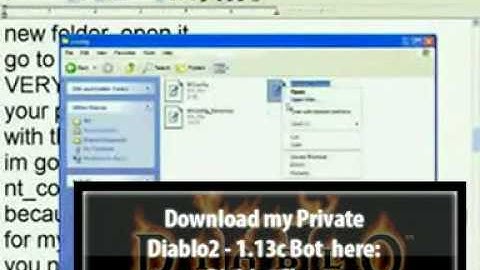 Download PRIVATE Diablo 1.13c Bot - Diablo 2 Bot D2NT [100% Working].flv.mpg