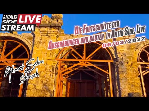 Die aktuelle Lage und Fortschritte der Ausgrabungen in Antik Side. Live