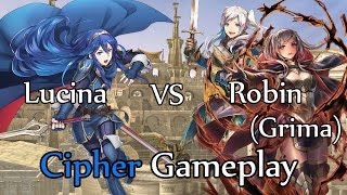 Fire Emblem 0 Cipher Gameplay: Lucina vs Grima Match