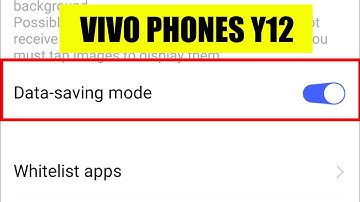 VIVO | Enable Data-saving Mode Settings & Select Whitelist Apps | In Y12,Y15,Y17