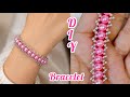 How to make simple and easy diy bracelet at home ✨😍| beaded bracelet making tutorial for beginners ✨