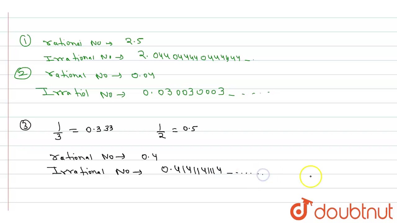 Inset a rational number and an irrational number between ...