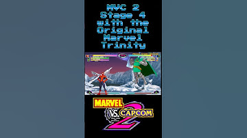 Marvel Vs Capcom 2 Stage 4 #mvc2 #marvel #capcom #spiderman #hulk #wolverine #doom #explore #shorts