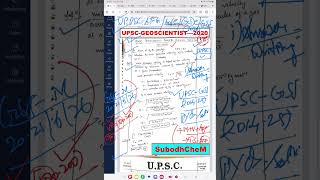 #UPSC-GSI-[GEOCHEMIST-MAINS=20/6/26]/ #HOW TO PREPARE FOR MAINS-20/6/26 /#GSI-PYQ-SOLUTION-2014-2025