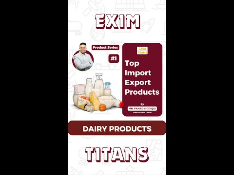 Dairy Products Export From India | Top Export Products | Import Export
