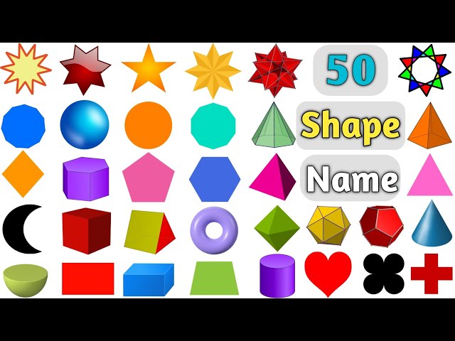 Shapes in English  Names of geometric shapes 