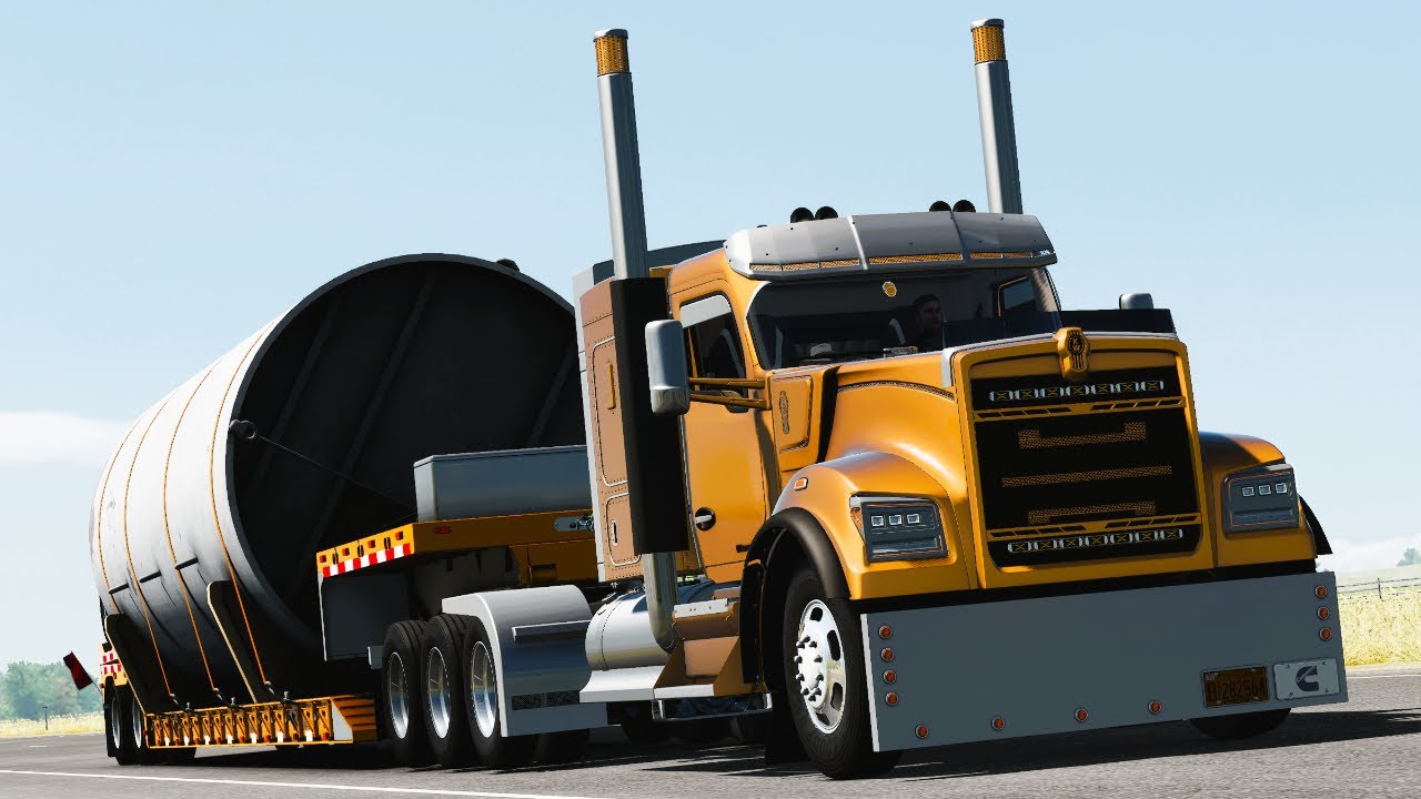 Upcoming HHC Release—Lowboy Haul in the 'Sinister' W990! - American Truck Simulator