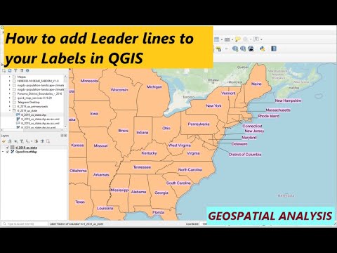 How to Add Leader Lines to Labels in QGIS