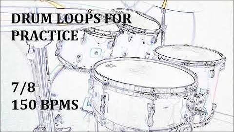 [Drum Loops for Practice] 7/8 Drum Loop 150bpm