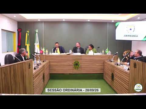 SESSÃO ORDINÁRIA - 28/09/2026 - Câmara Municipal de Juripiranga.