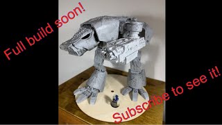 forgeworld chaos warhound titan build in 15 seconds - timelapse - nurgle Titan for 40k