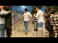 Malaika arora  arbaaz khan came to drop their son arhaan khan at mumbai airport 