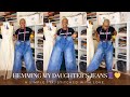 Hemming My Daughter’s Jeans 🧵💛 | A Simple Fix, Stitched With Love