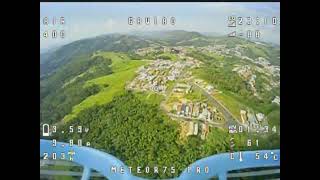 Meteor 75 Pro analog long-range flight, 1 kilometer, Brazil 🇧🇷