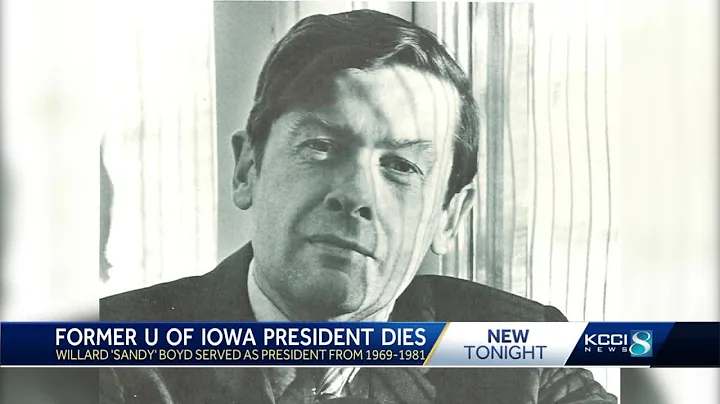 Former University of Iowa President Willard Boyd d...