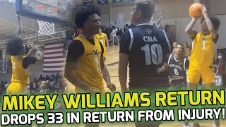 Mikey Williams Drops 30 BALL In His FIRST GAME Back From Injury! Game Goes Down To GAME WINNER! 🚨