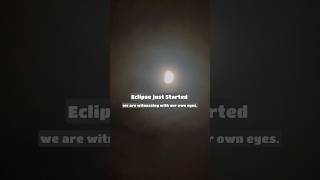 Lunar Eclipse Just Started #shorts #youtubeshorts #lunareclipse2025 #eclipse #chandgrahen