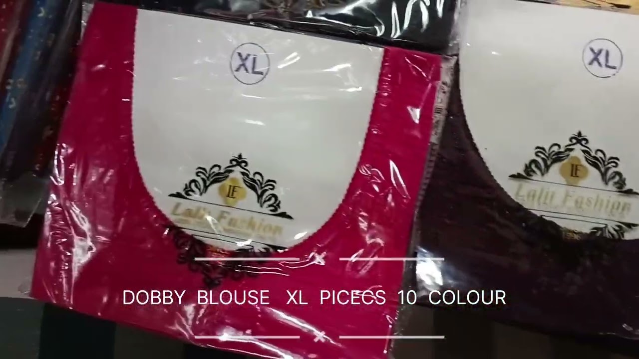 DOBBY  BLOUSE  PICECS   10  COLOUR    XL 