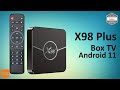 X98 plus android tv box  2gb ram  16gb rom  android11  amlogic s905w2  temu  unboxing