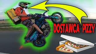 DOSTAWCA JEDZENIA na SUPERMOTO 💥😱