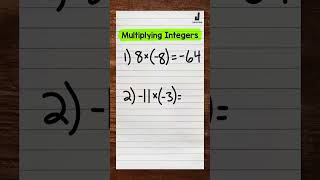 Multiplying Integers | How to Multiply Integers | Math with Mr. J #Shorts